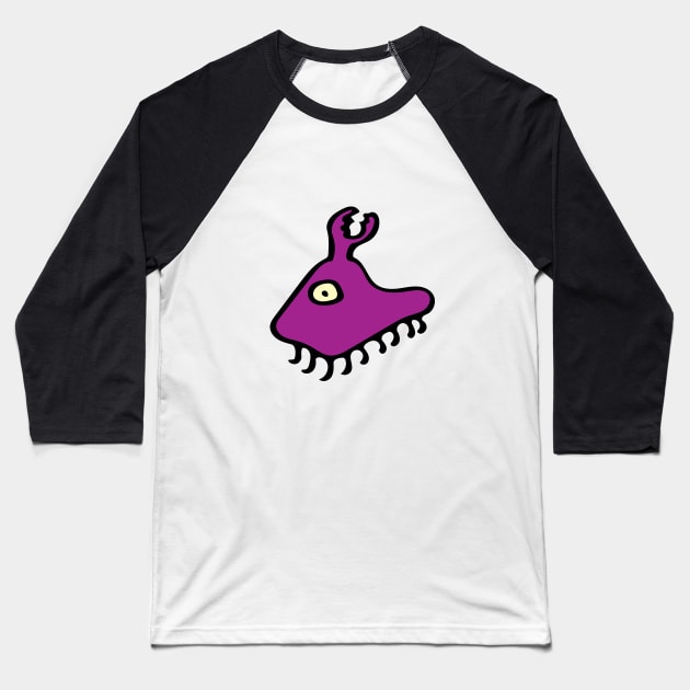 SPACE ODDITY - A NINE-LEGGED, CLAW-HEADED ALIEN CREATURE (from the planet Zarquon Traaal) Baseball T-Shirt by CliffordHayes